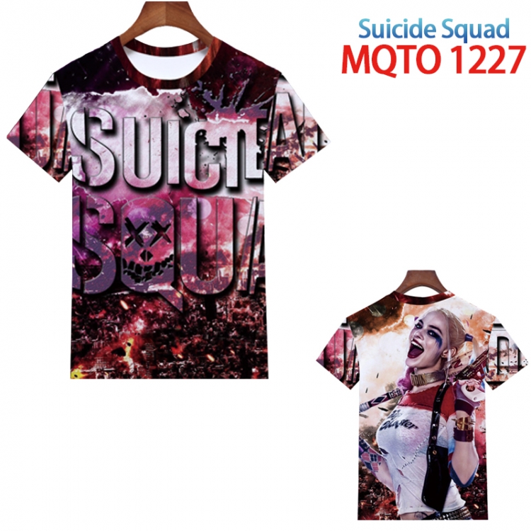 Suicide Squad Full color printing flower short sleeve T-shirt 2XS-4XL, 9 sizes MQTO1227
