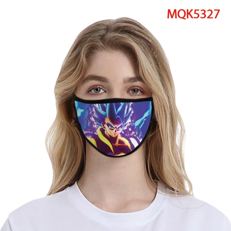 Dragon Ball Color printing Space cotton Masks price for 5 pcs MQK5327