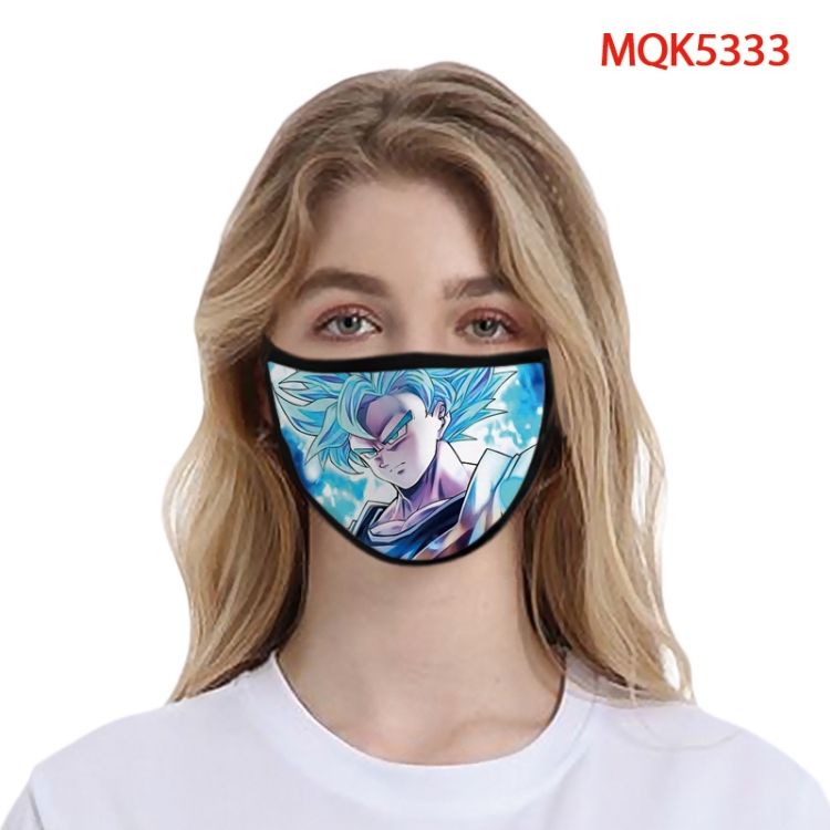 Dragon Ball Color printing Space cotton Masks price for 5 pcs MQK5333