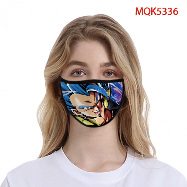 Dragon Ball Color printing Space cotton Masks price for 5 pcs MQK5336