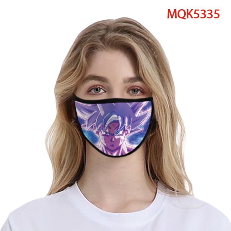 Dragon Bal Color printing Space cotton Masks price for 5 pcs MQK5335