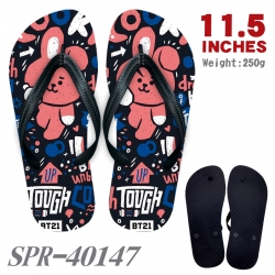 BTS Thickened rubber flip-flop...