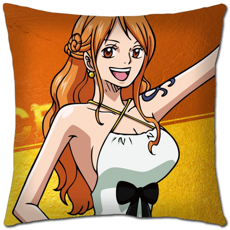 One Piece  Anime square full-color pillow cushion 45X45CM  H1-301 NO FILLING