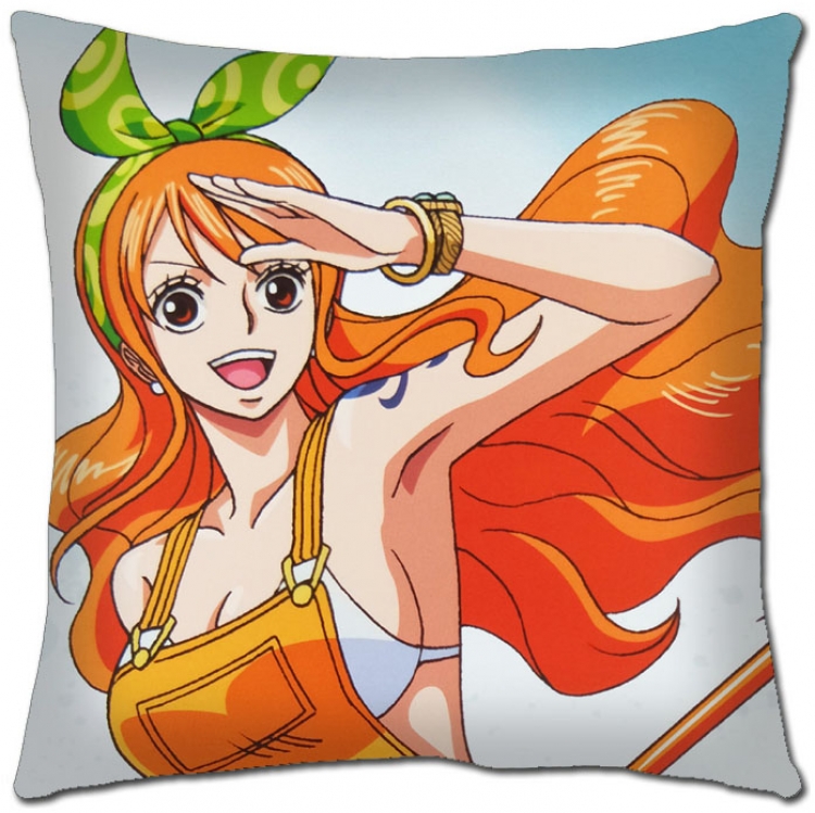 One Piece Anime square full-color pillow cushion H1-300 NO FILLING