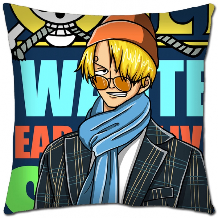 One Piece Anime square full-color pillow cushion H1-272B NO FILLING