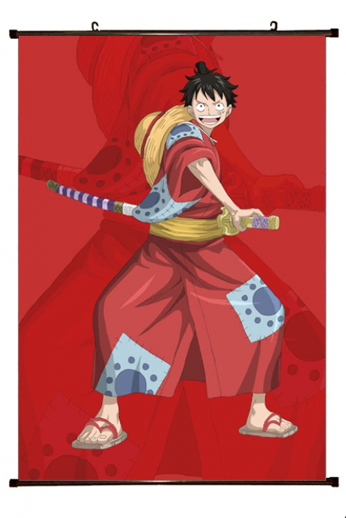 One Piece Anime Plastic pole cloth painting Wall Scroll 60X90CM H1-266 NO FILLING