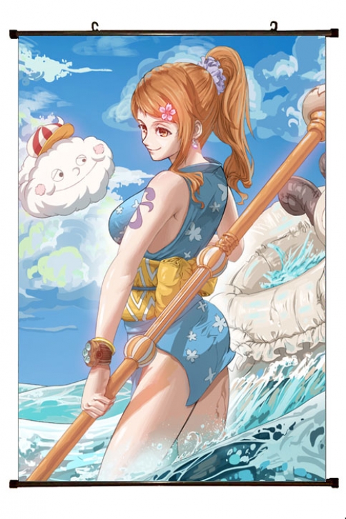 One Piece Anime Plastic pole cloth painting Wall Scroll 60X90CM H1-317 NO FILLING