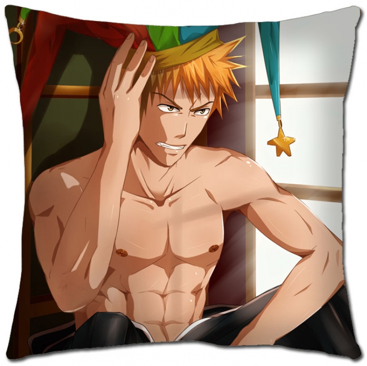Bleach Anime square full-color pillow cushion 45X45CM  S8-6 NO FILLING