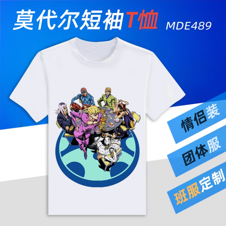JoJos Bizarre Adventure  Animation Round neck modal T-shirt  can be customized by single style MDE489