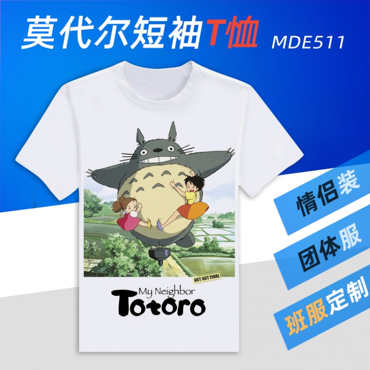 TOTORO Animation Round neck modal T-shirt can be customized by single style MDE511