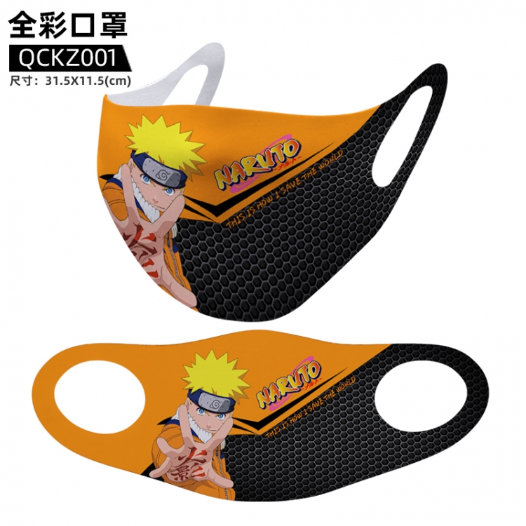 Naruto Anime full color mask 31.5X11.5cm  price for 5 pcs  QCKZ001