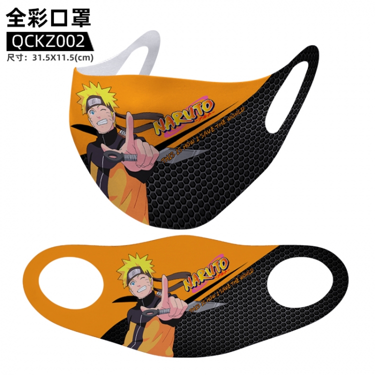 Naruto Anime full color mask 31.5X11.5cm  price for 5 pcs  QCKZ002