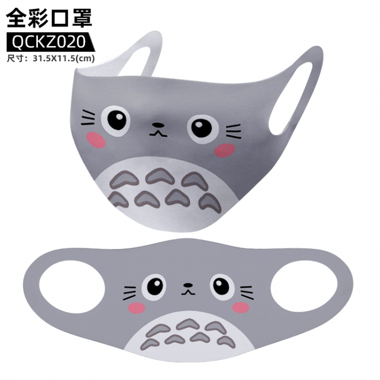 TOTORO Anime full color mask 31.5X11.5cm  price for 5 pcs  QCKZ020