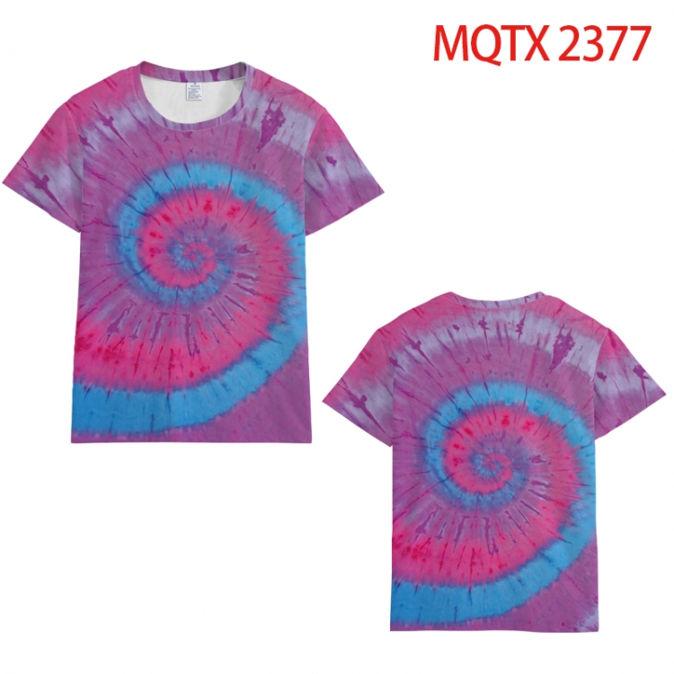 Bandhnu  Full color printing flower short sleeve T-shirt S-5XL, 8 sizes MQTX 2377