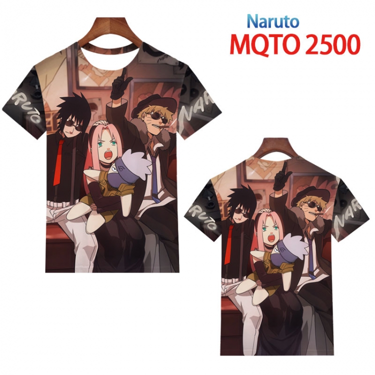 Naruto  periphery 3D Full color printing flower short sleeve T-shirt 2XS-4XL, 9 sizes MQTO2500