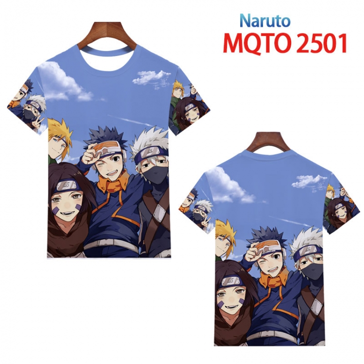 Naruto  periphery 3D Full color printing flower short sleeve T-shirt 2XS-4XL, 9 sizes MQTO2501