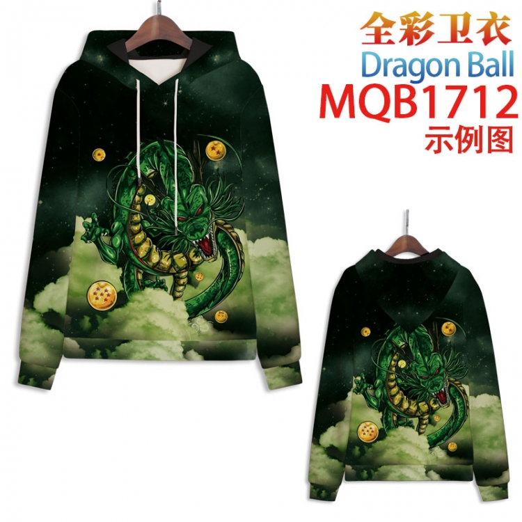 DRAGON BALL Full Color Patch pocket Sweatshirt Hoodie EUR SIZE 9 sizes from XXS to XXXXL MQB1712