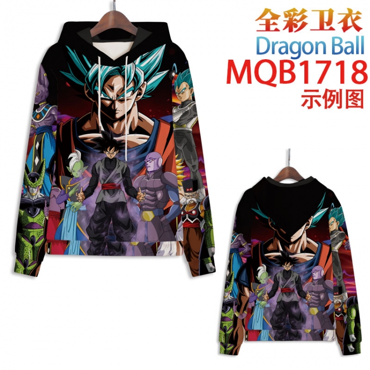 DRAGON BALL Full Color Patch pocket Sweatshirt Hoodie EUR SIZE 9 sizes from XXS to XXXXL MQB1718