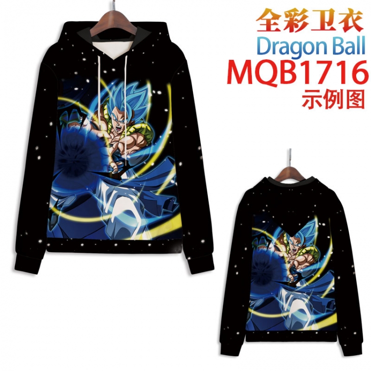 DRAGON BALL Full Color Patch pocket Sweatshirt Hoodie EUR SIZE 9 sizes from XXS to XXXXL MQB1716