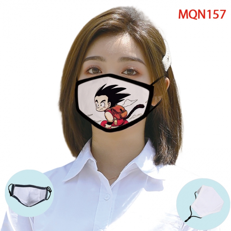 DRAGON BALL Color printing Space cotton Masks price for 5 pcs (Can be placed PM2.5 filter,but not provided) MQN157