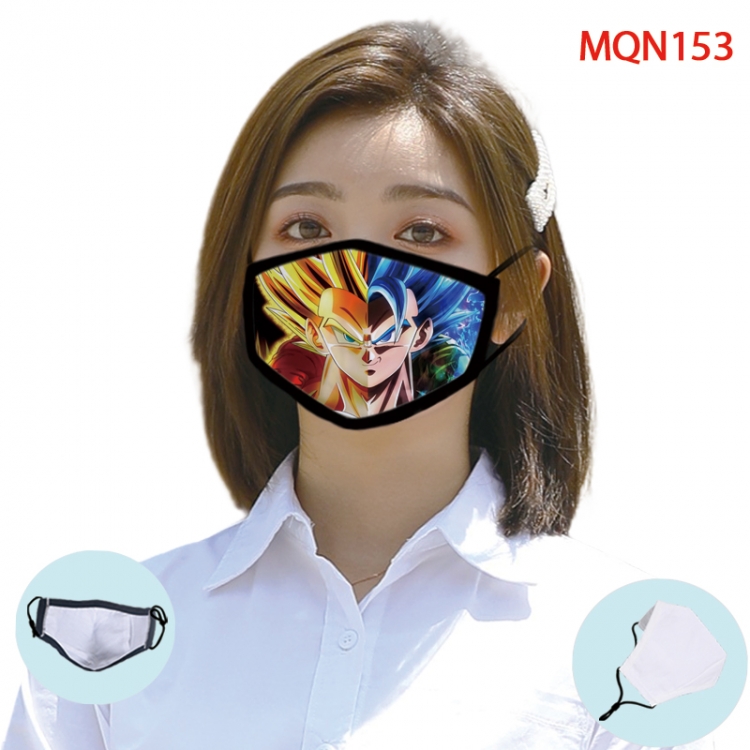 DRAGON BALL Color printing Space cotton Masks price for 5 pcs (Can be placed PM2.5 filter,but not provided) MQN153