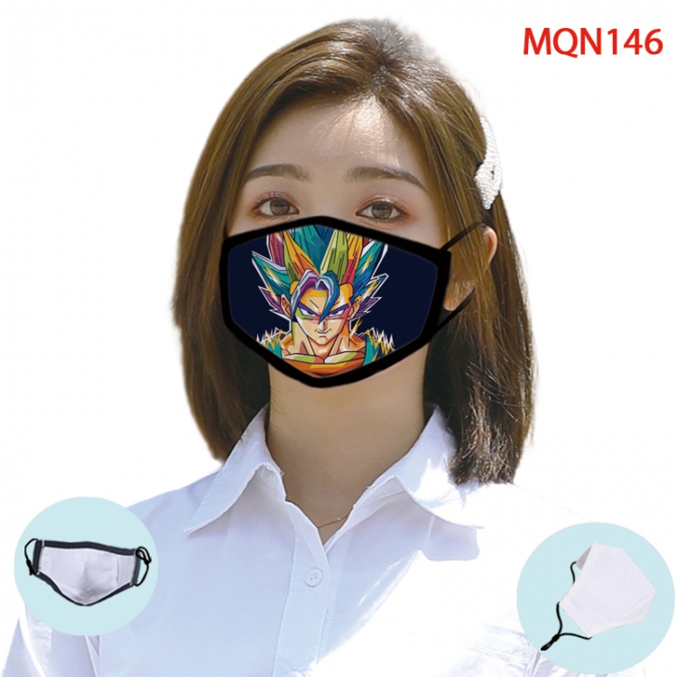 DRAGON BALL Color printing Space cotton Masks price for 5 pcs (Can be placed PM2.5 filter,but not provided) MQN146