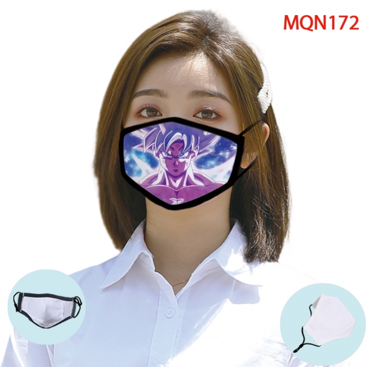 DRAGON BALL Color printing Space cotton Masks price for 5 pcs (Can be placed PM2.5 filter,but not provided) MQN172
