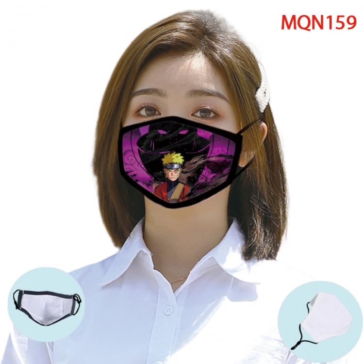 Naruto Color printing Space cotton Masks price for 5 pcs (Can be placed PM2.5 filter,but not provided) MQN159