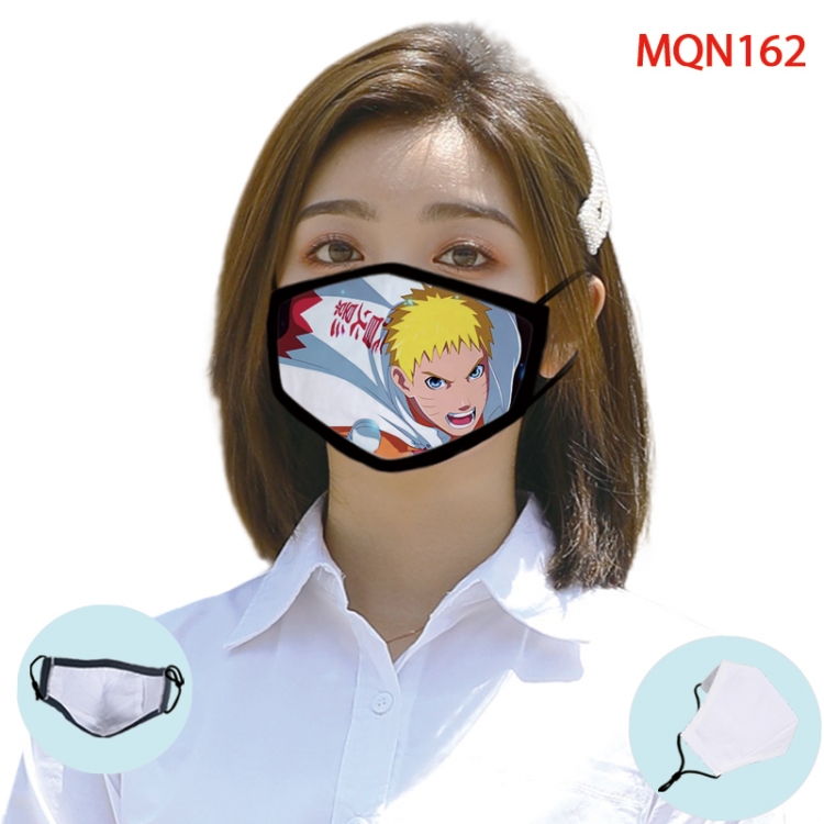 Naruto Color printing Space cotton Masks price for 5 pcs (Can be placed PM2.5 filter,but not provided) MQN162