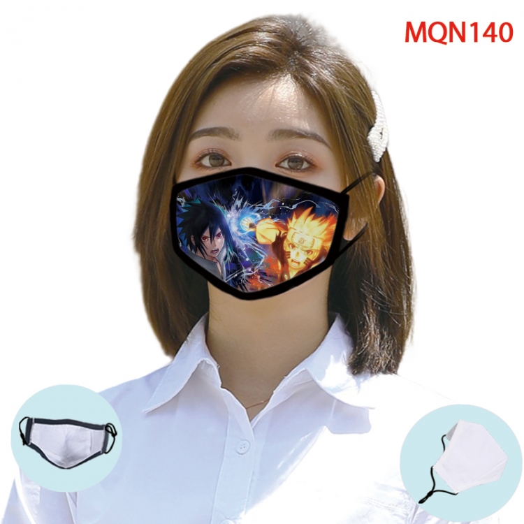 Naruto Color printing Space cotton Masks price for 5 pcs (Can be placed PM2.5 filter,but not provided) MQN140