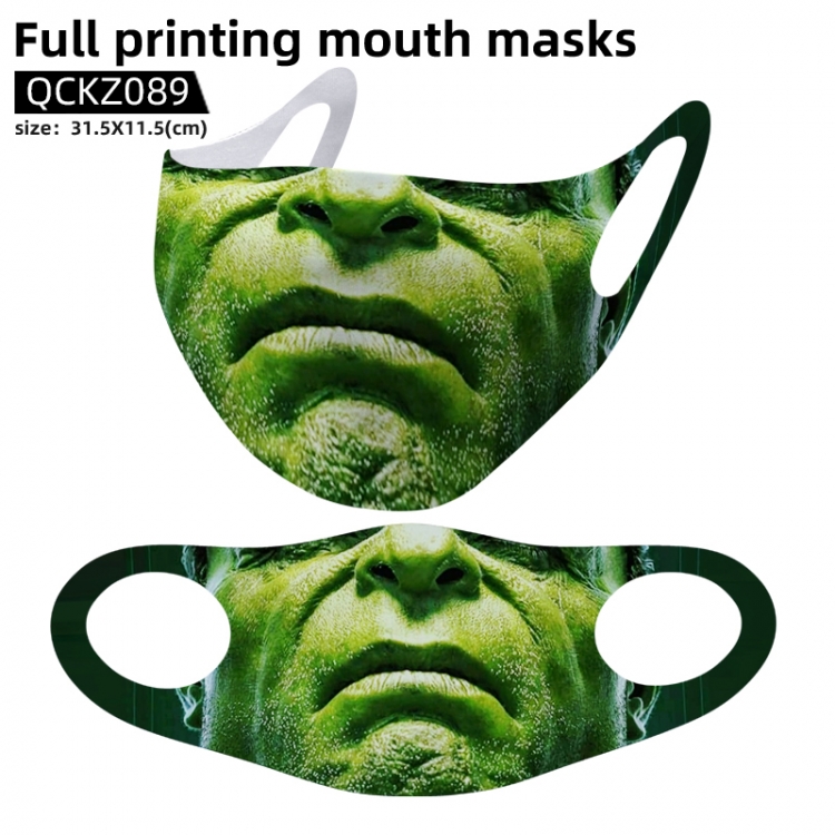 Hulk full color mask 31.5X11.5cm price for 5 pcs QCKZ089
