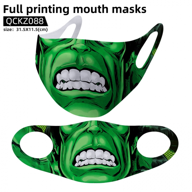 Hulk full color mask 31.5X11.5cm price for 5 pcs QCKZ088