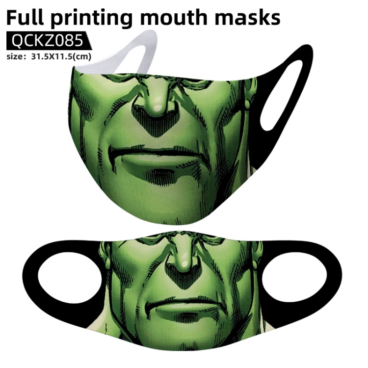 Hulk full color mask 31.5X11.5cm price for 5 pcs QCKZ085
