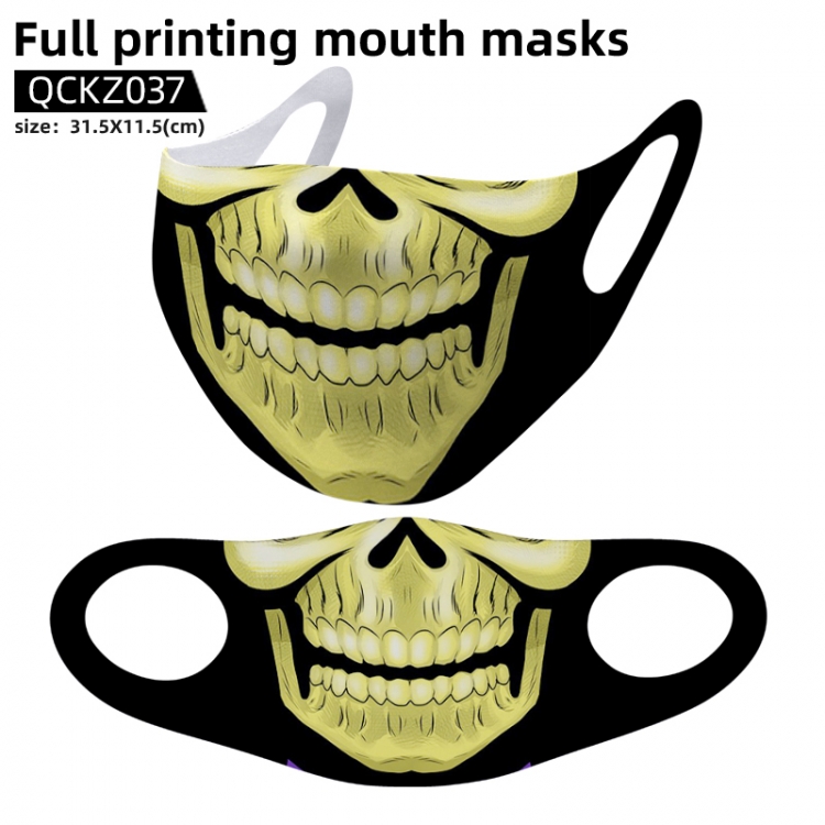 Skeleton Personality full color mask 31.5X11.5cm price for 5 pcs QCKZ037