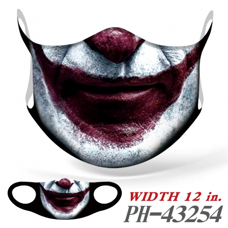 Funny mouth Full color Ice silk seamless Mask   price for 5 pcs  PH43254A