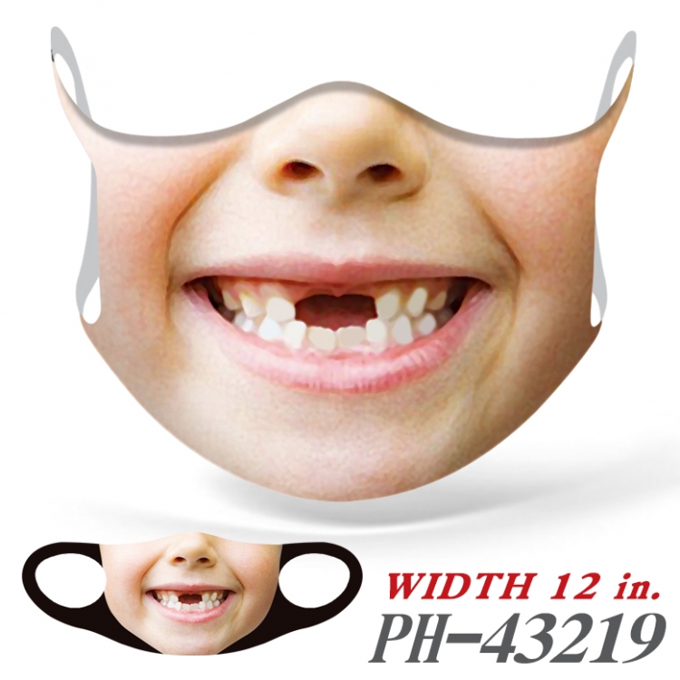 Funny mouth Full color Ice silk seamless Mask   price for 5 pcs  PH43219A