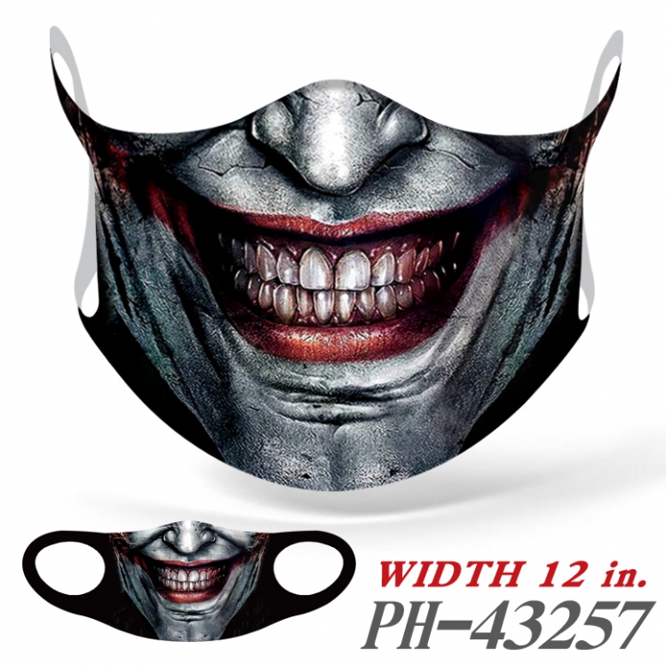Funny mouth Full color Ice silk seamless Mask   price for 5 pcs  PH43257A