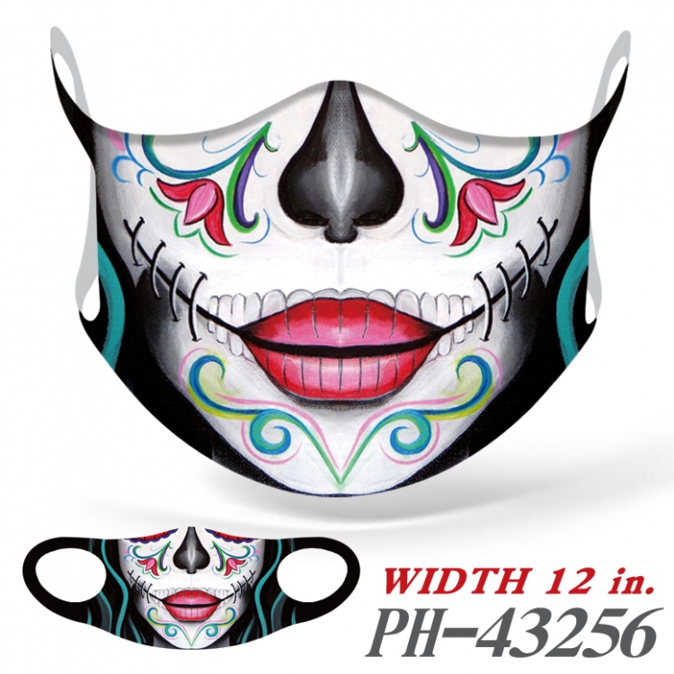 Funny mouth Full color Ice silk seamless Mask   price for 5 pcs  PH43256A