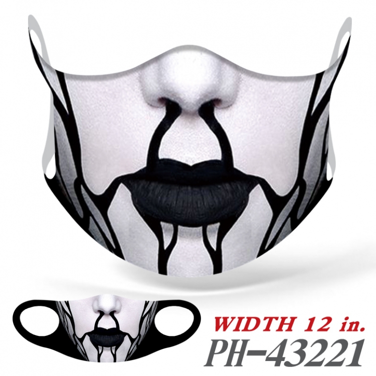 Funny mouth Full color Ice silk seamless Mask   price for 5 pcs  PH43221A