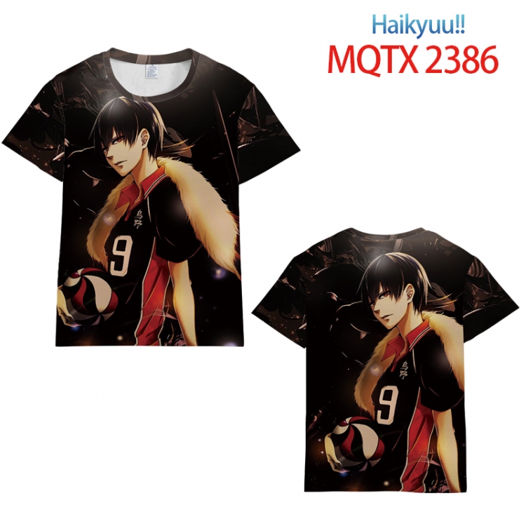 Haikyuu!! Full color printing flower short sleeve T-shirt S-5XL, 8 sizes MQTX2386