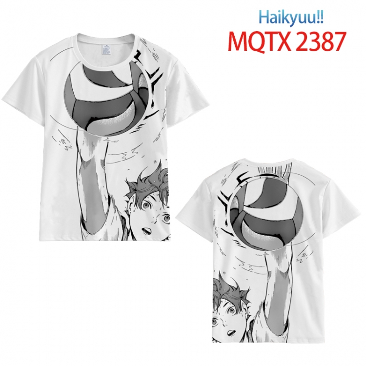 Haikyuu!! Full color printing flower short sleeve T-shirt S-5XL, 8 sizes MQTX2387