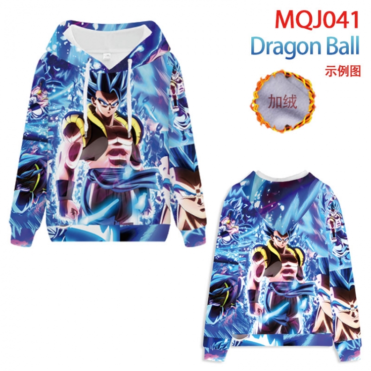 DRAGON BALL Full Color Patch velvet pocket Sweatshirt Hoodie EUR SIZE 9 sizes from XXS to XXXXL MQJ041
