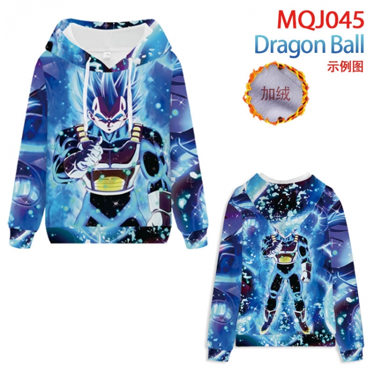 DRAGON BALL Full Color Patch velvet pocket Sweatshirt Hoodie EUR SIZE 9 sizes from XXS to XXXXL MQJ045