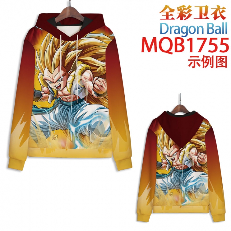 DRAGON BALL Full Color Patch pocket Sweatshirt Hoodie 8 sizes from  XS to XXXXL  MQB1755