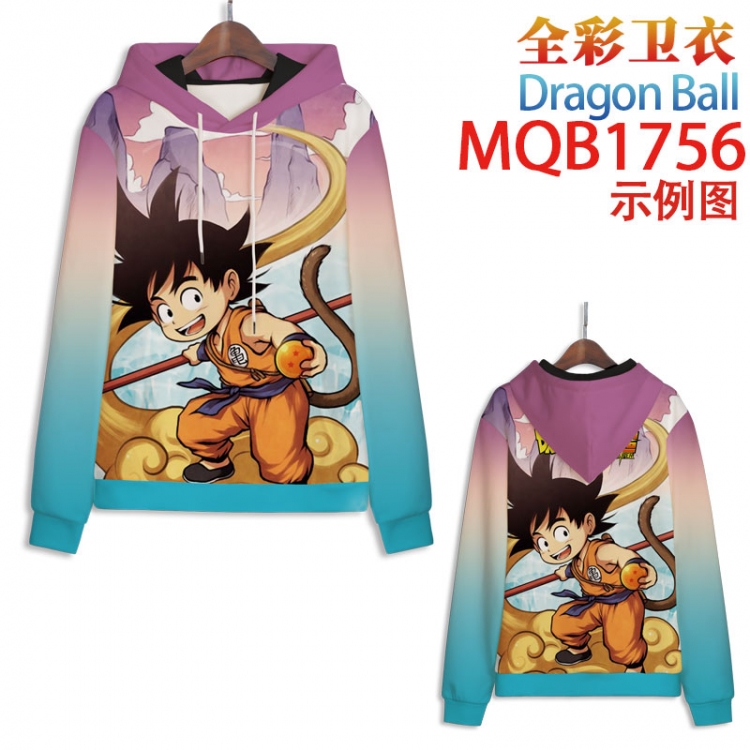 DRAGON BALL Full Color Patch pocket Sweatshirt Hoodie 8 sizes from  XS to XXXXL  MQB1756