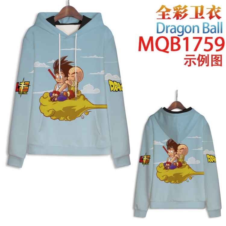 DRAGON BALL Full Color Patch pocket Sweatshirt Hoodie EUR SIZE 9 sizes from XXS to XXXXL  MQB1759