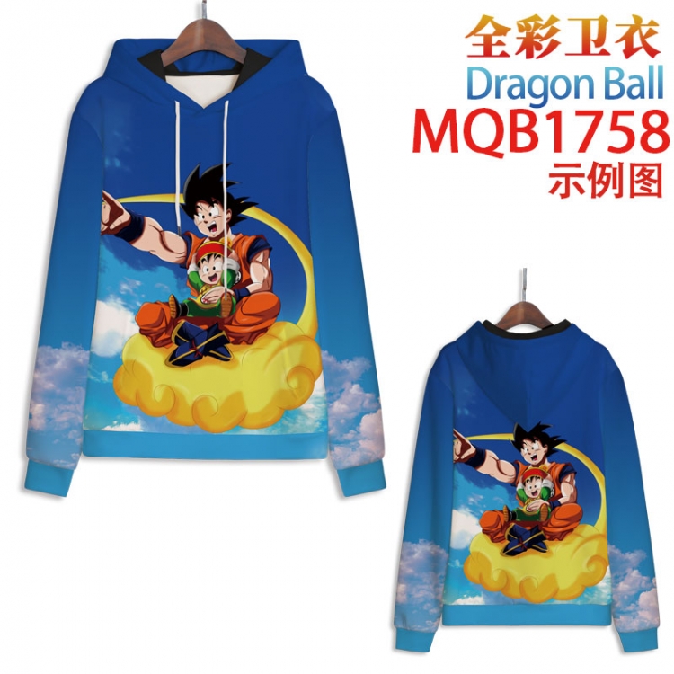 DRAGON BALL Full Color Patch pocket Sweatshirt Hoodie 8 sizes from  XS to XXXXL MQB1758