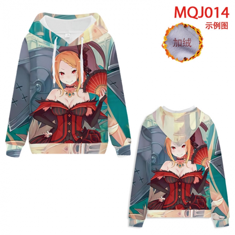 Re:Zero kara Hajimeru Isekai Seikatsu Full Color Patch velvet pocket Sweatshirt Hoodie EUR SIZE 9 sizes from XXS to XXXX
