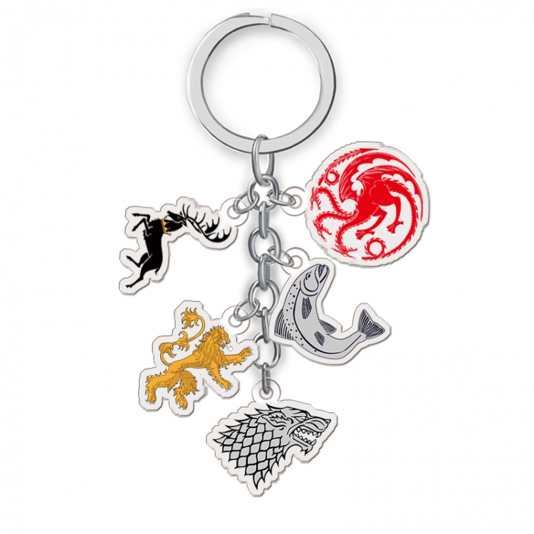 Game of Thrones Anime acrylic keychain price for 5 pcs A029