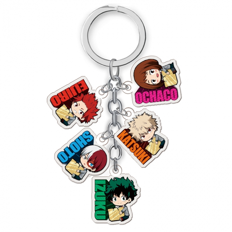 My Hero Academia  Anime acrylic keychain price for 5 pcs A043